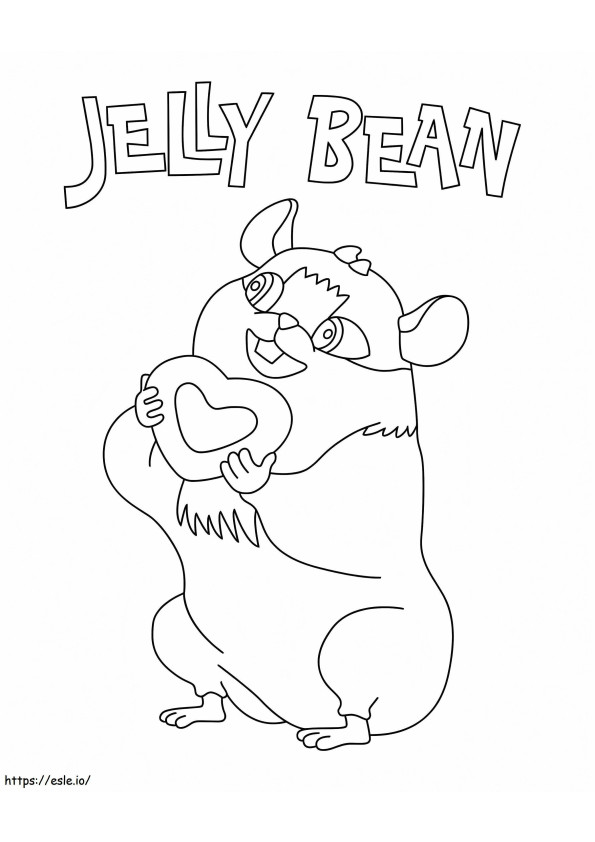 Jelly Bean Cocomelon coloring page