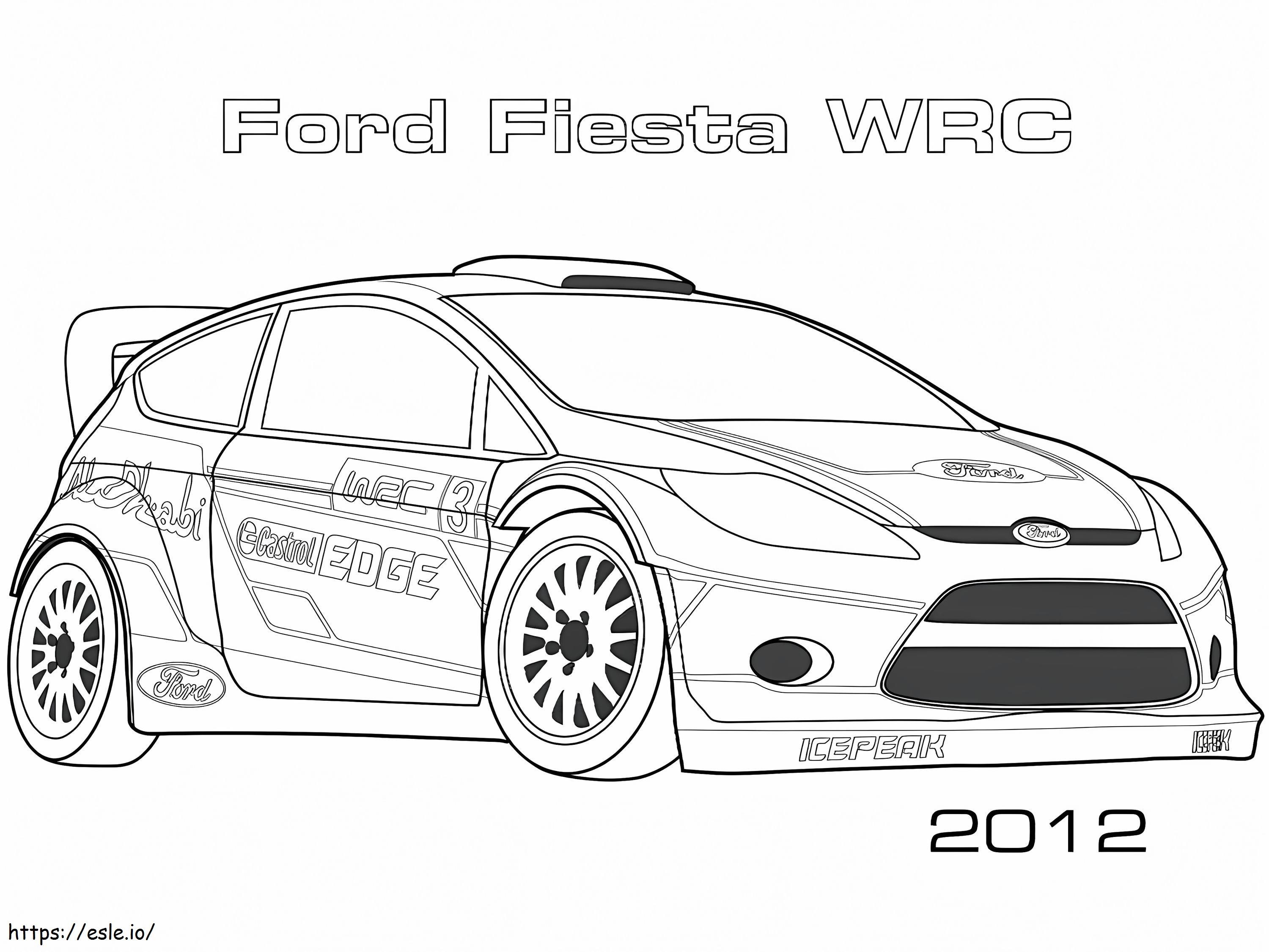 2012 Ford Fiesta Wrc coloring page