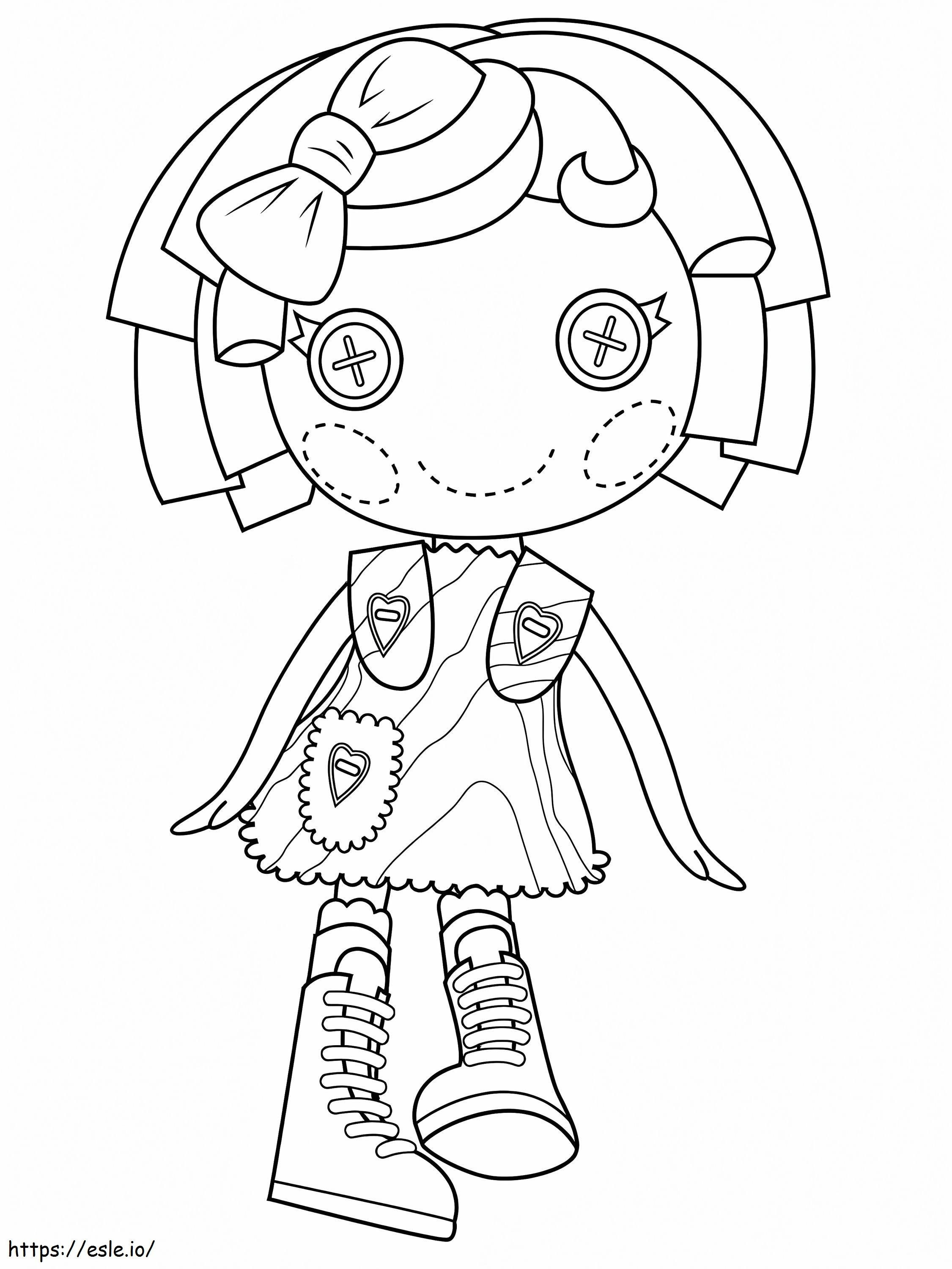 Pillow Featherbed Lalaloopsy coloring page