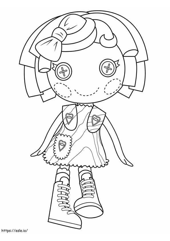 Pillow Featherbed Lalaloopsy coloring page