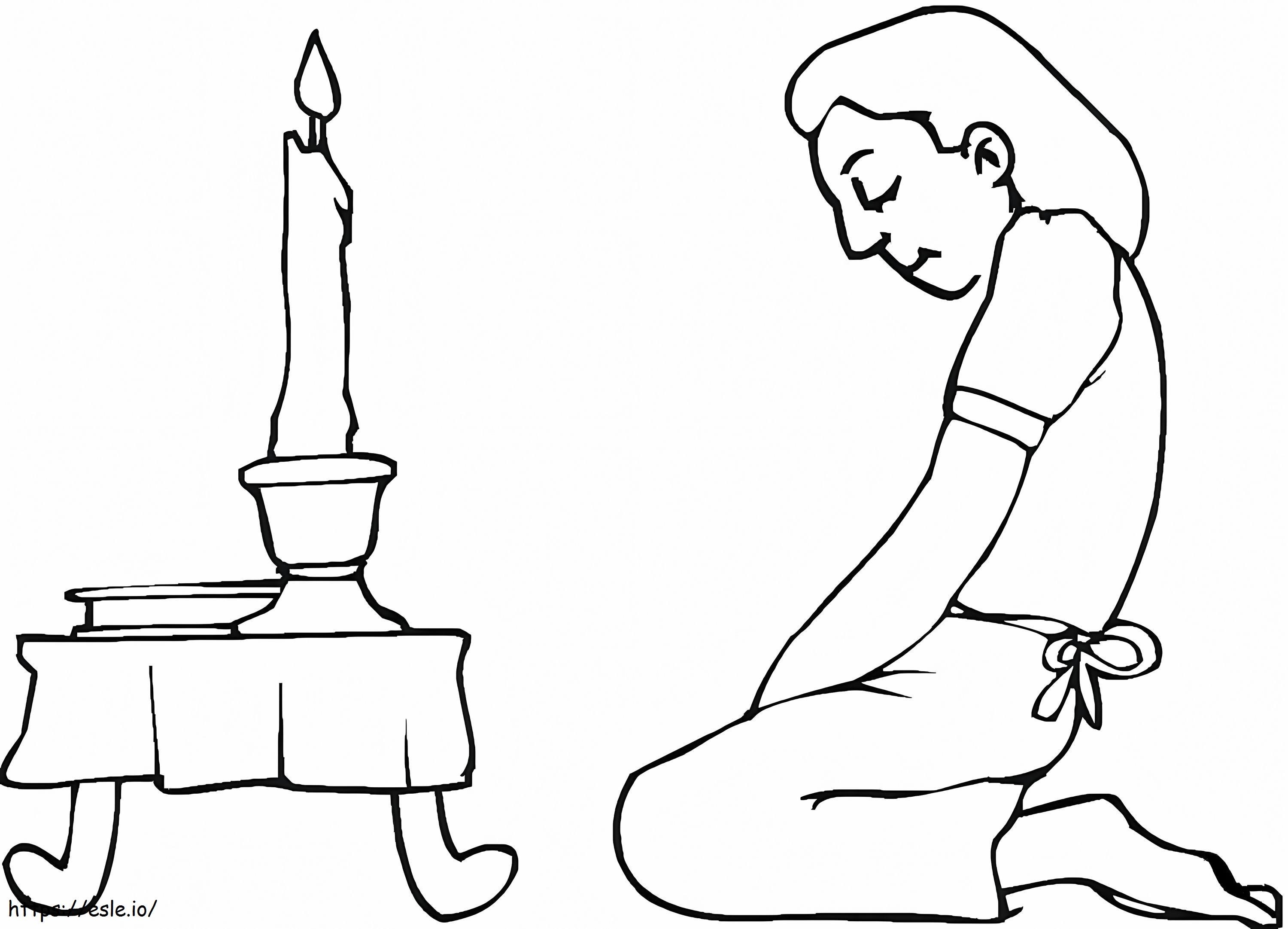Prayer For Passover Coloring Page - Free Printable PDF