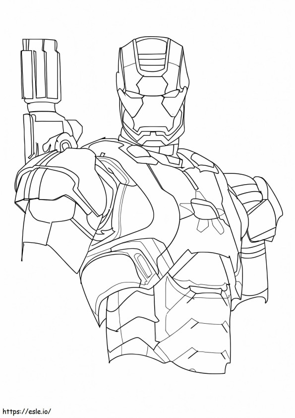 Avengers War Machine coloring page