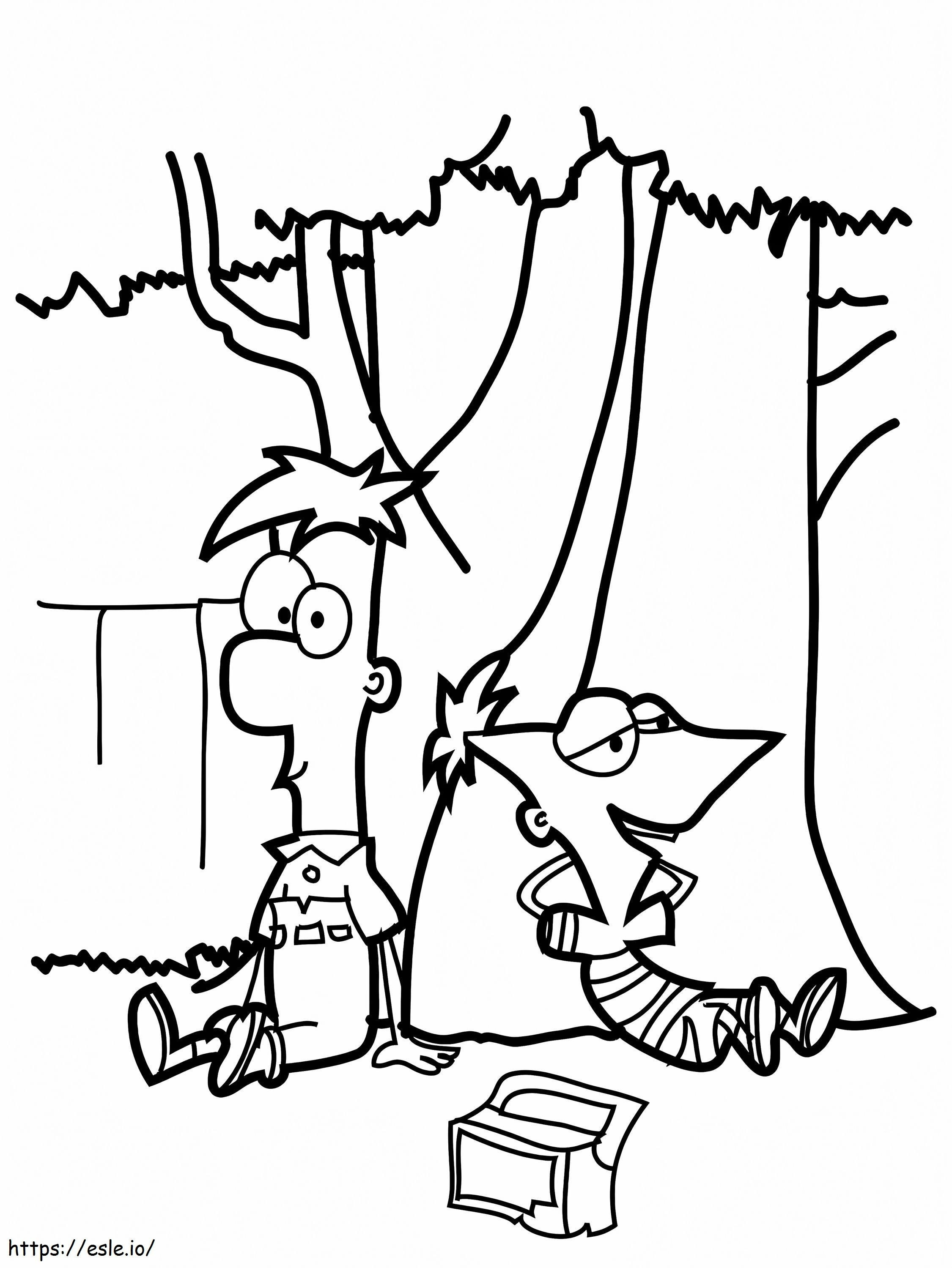 1547777043 Impressive Phineas And Ferb Free Printable For Kids Gallery coloring page