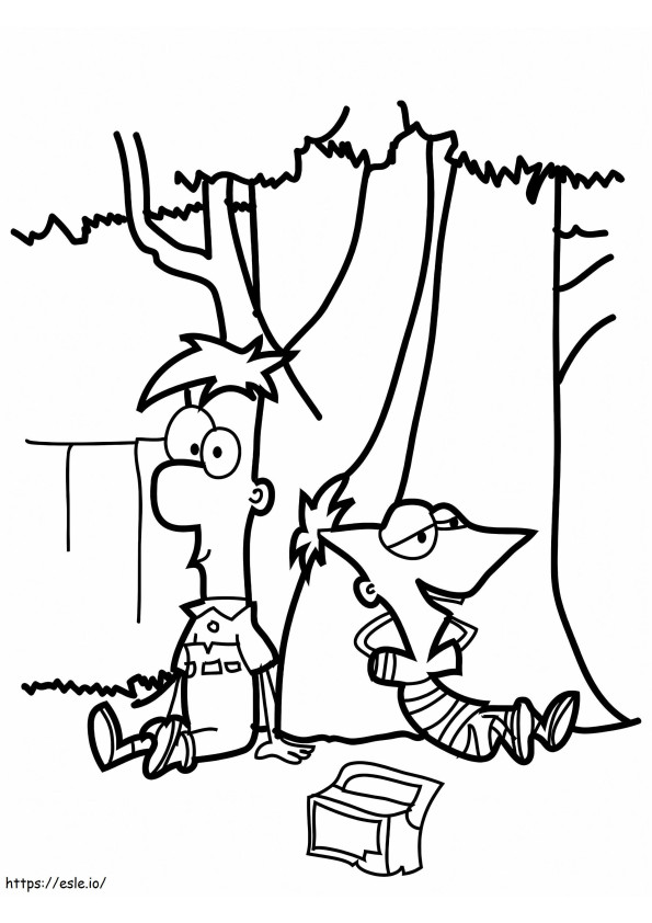 1547777043 Impressive Phineas And Ferb Free Printable For Kids Gallery coloring page