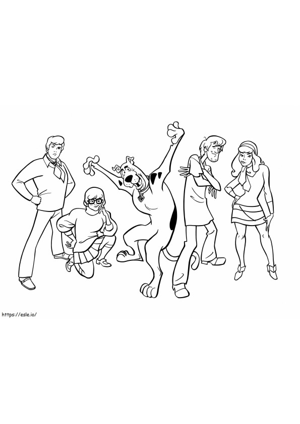 Cool Shaggy And Friends coloring page