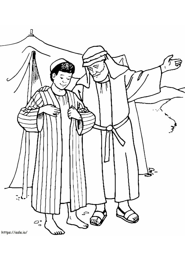 Iosif, Fiul lui Iacov de colorat