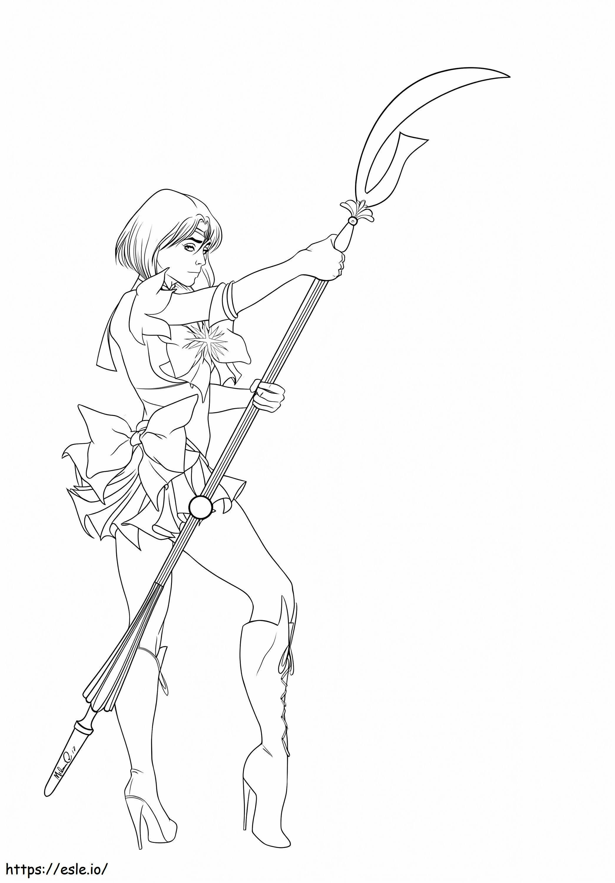 Sailor Saturn Hotaru Tomoe coloring page