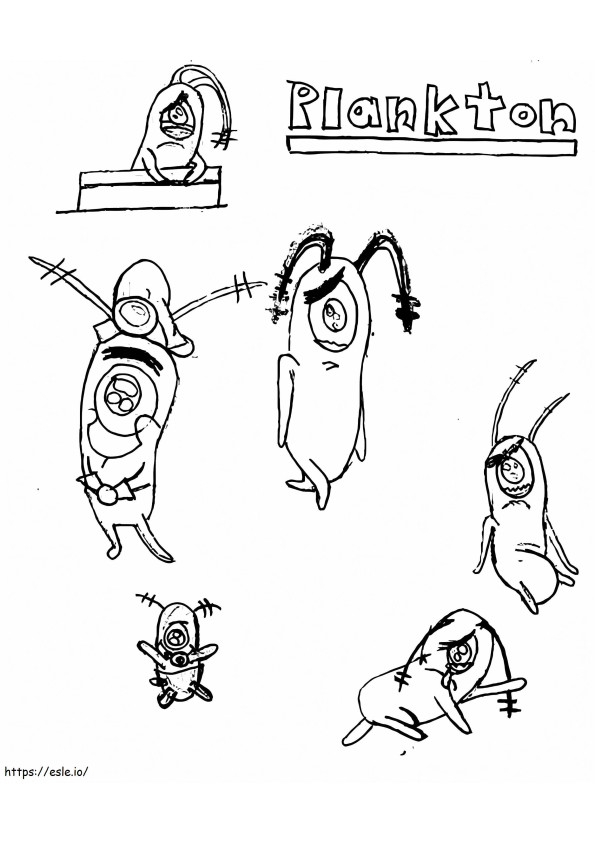 Plankton 2 coloring page