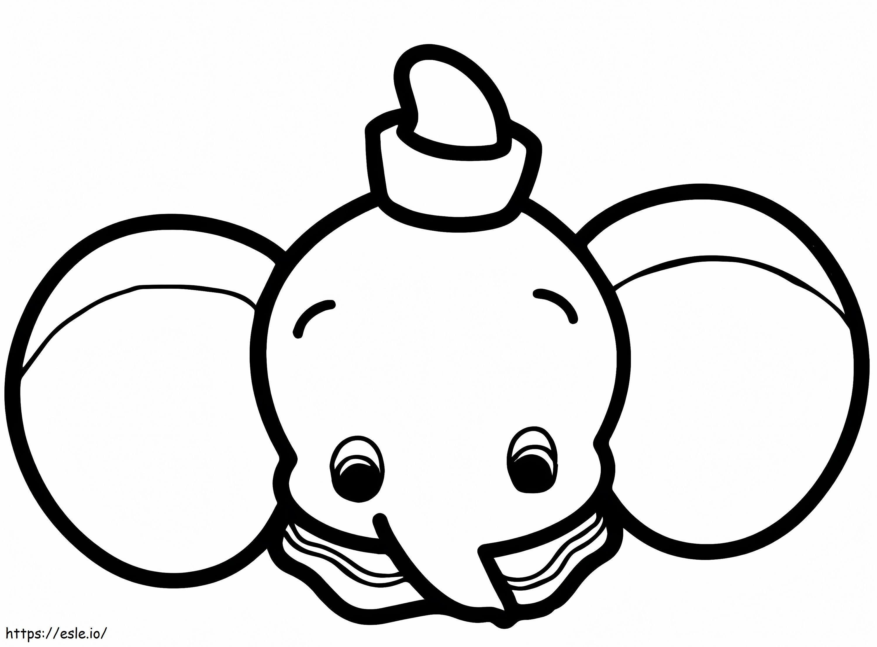 Coloriage Dumbo Disney Mignonnes à imprimer dessin