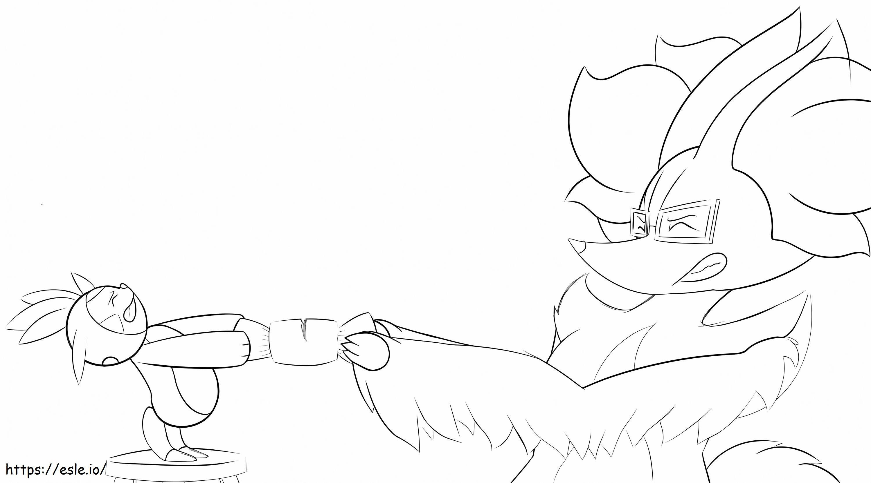 Delphox 4 coloring page
