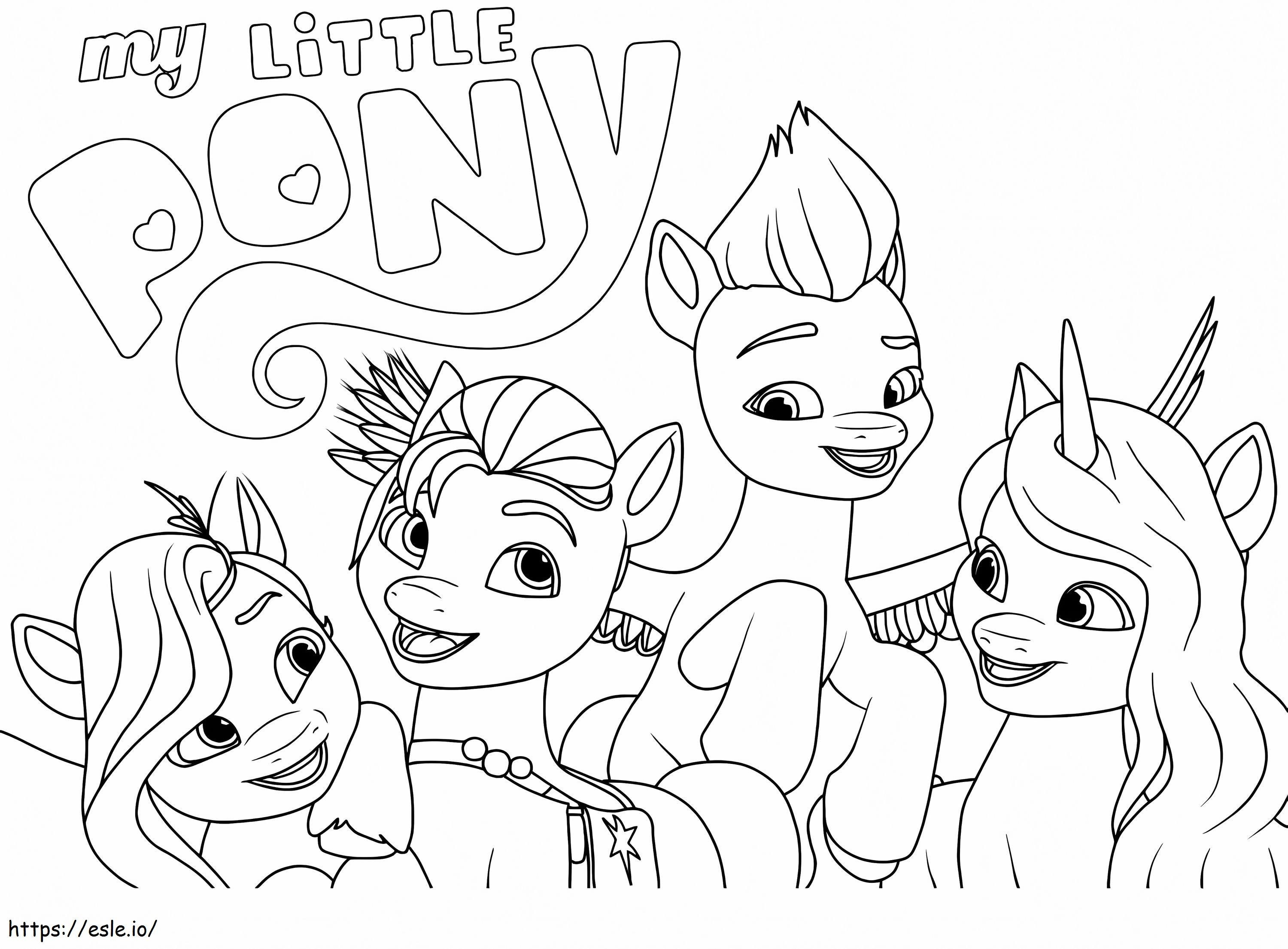 My Little Pony Generasi Baru Untuk Diwarnai Gambar Mewarnai