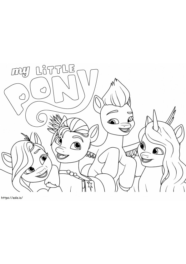 My Little Pony Een nieuwe generatie om te kleuren kleurplaat
