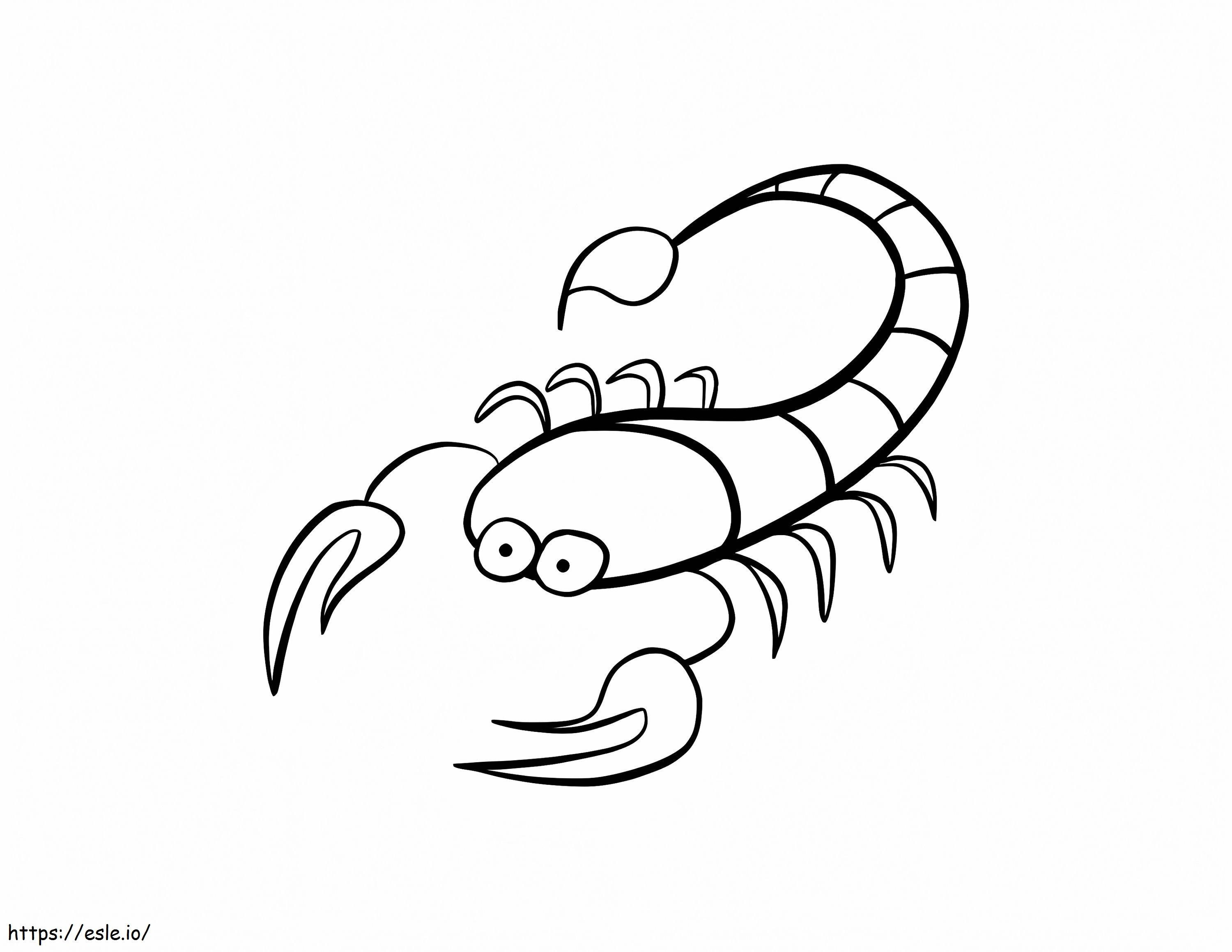 Micul Scorpion de colorat