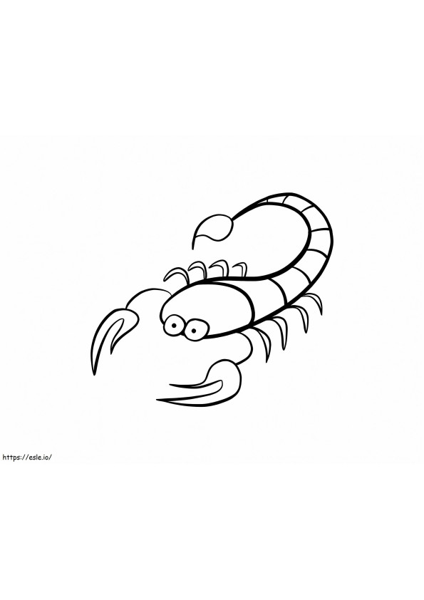 Micul Scorpion de colorat