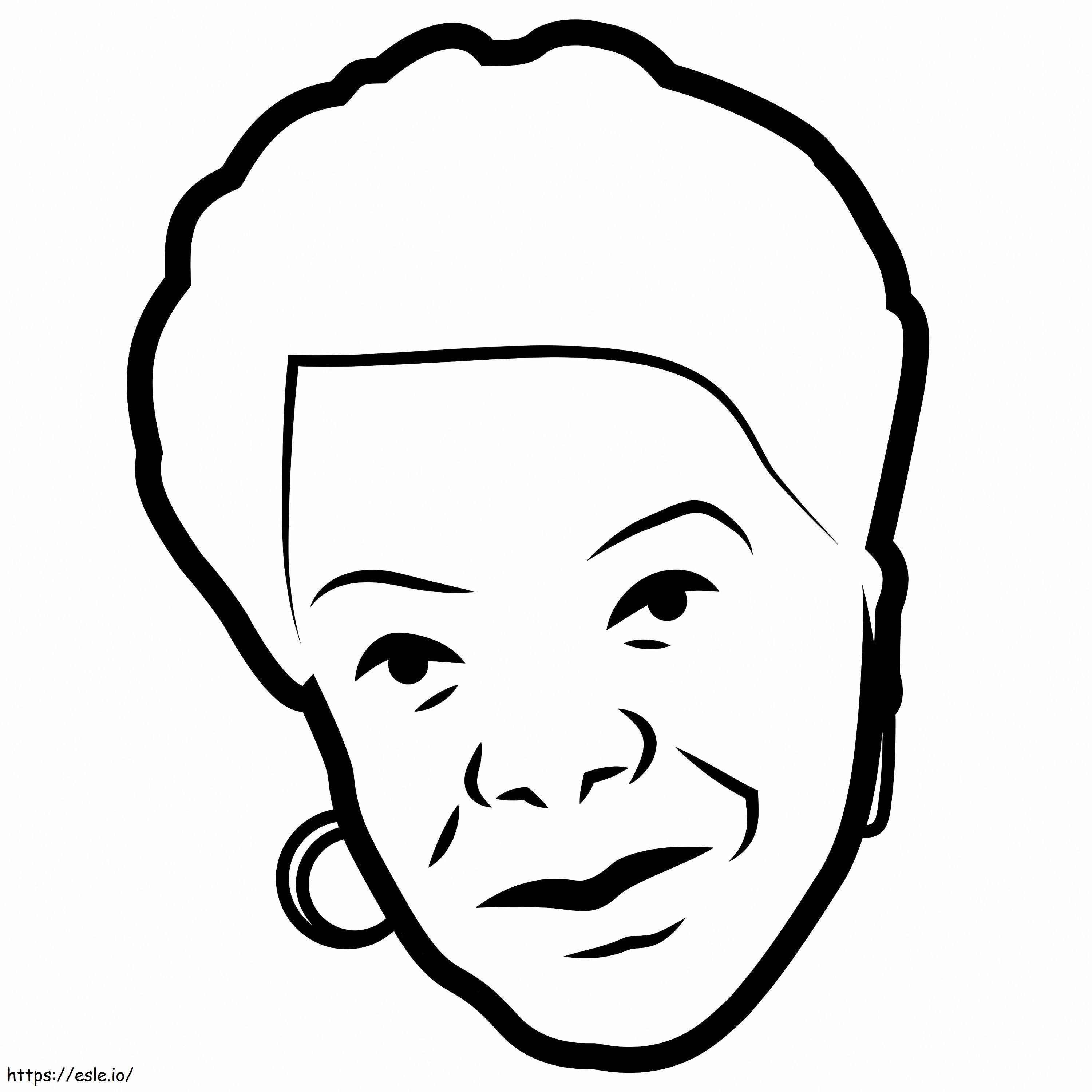 Maya Angelou stampabile da colorare