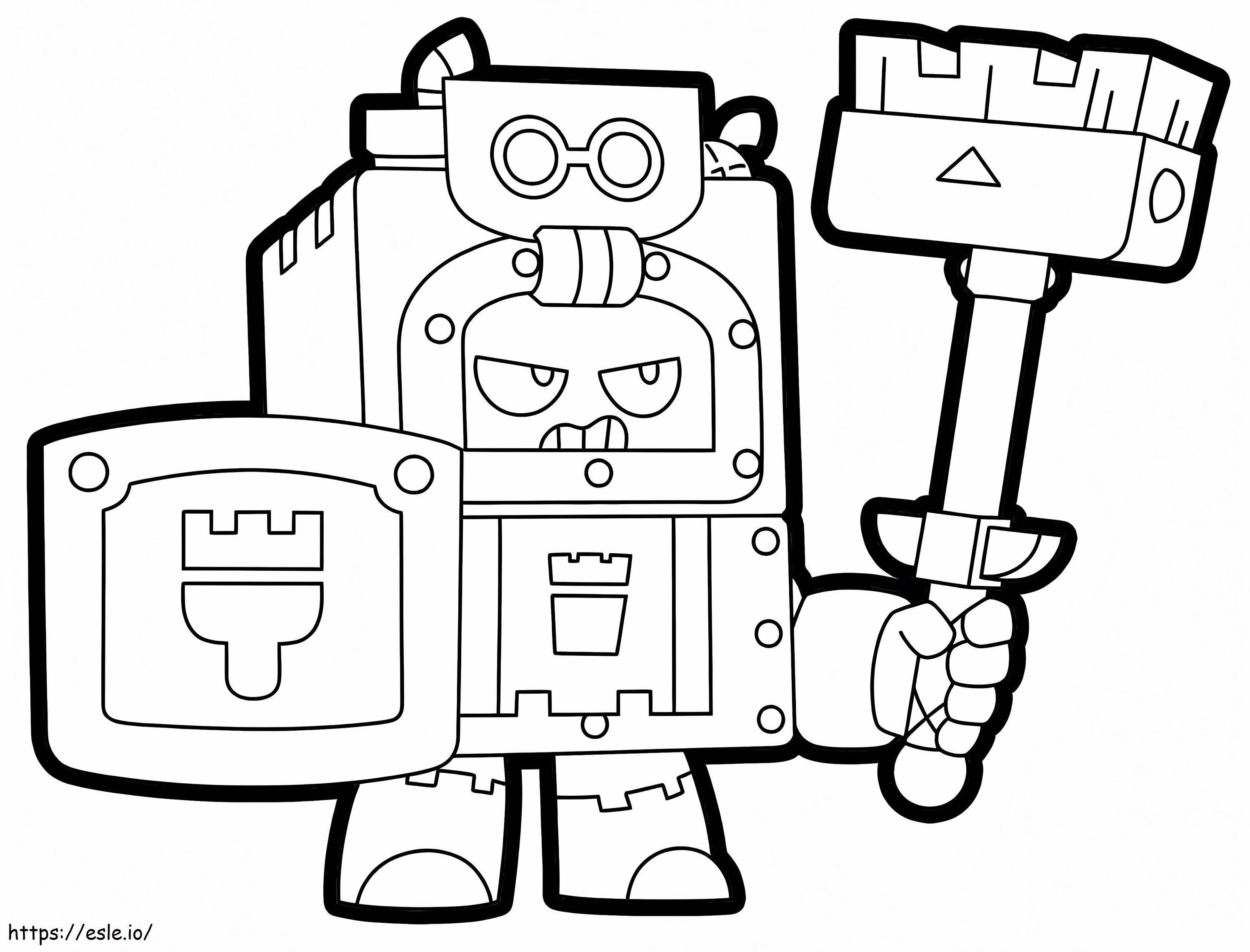 Ash From Brawl Stars coloring page