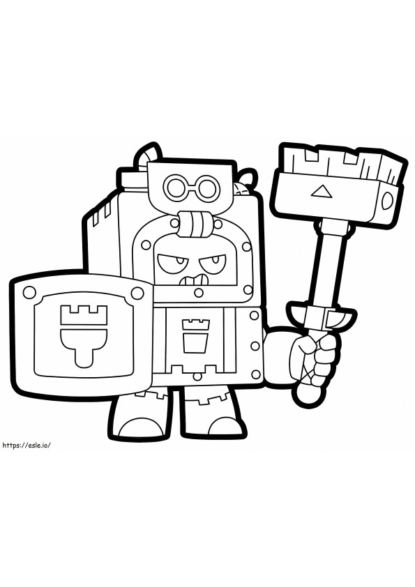 Ash From Brawl Stars coloring page