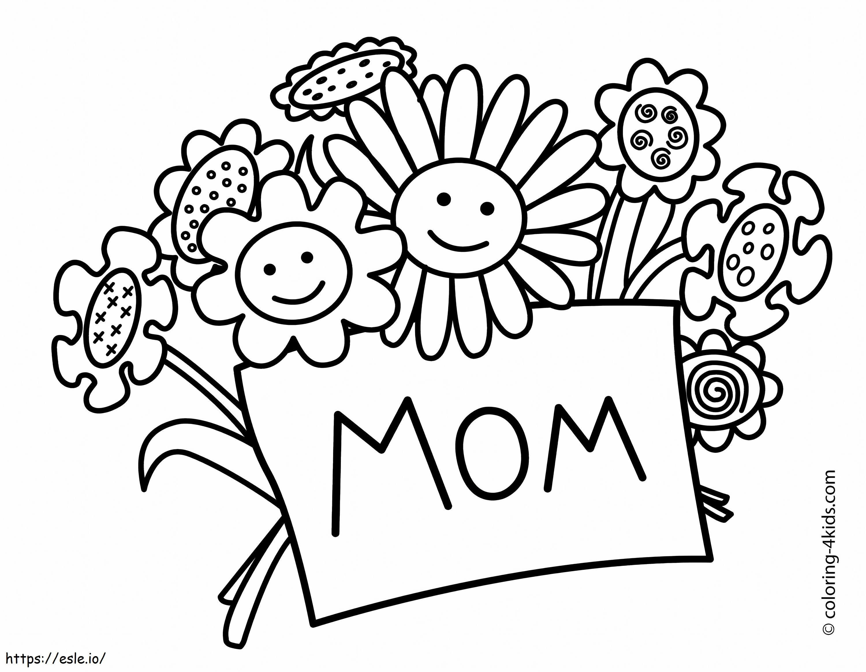 1526193625 Happy Mom Day A4 coloring page