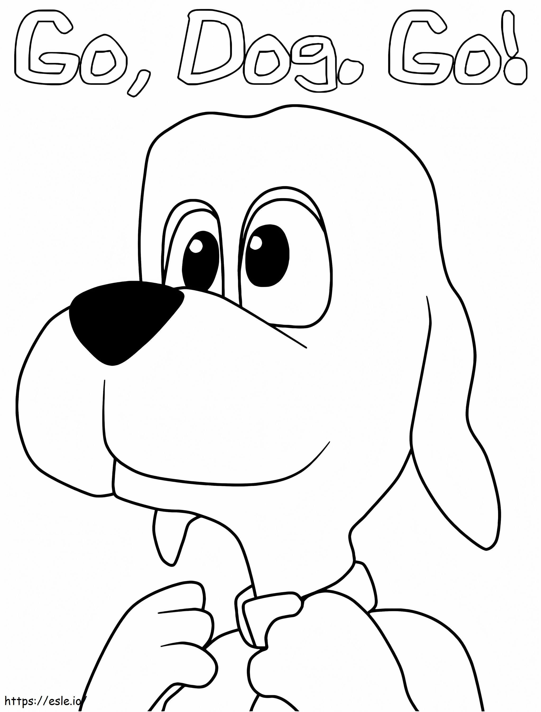 Gilber Barker From Go Dog Go coloring page