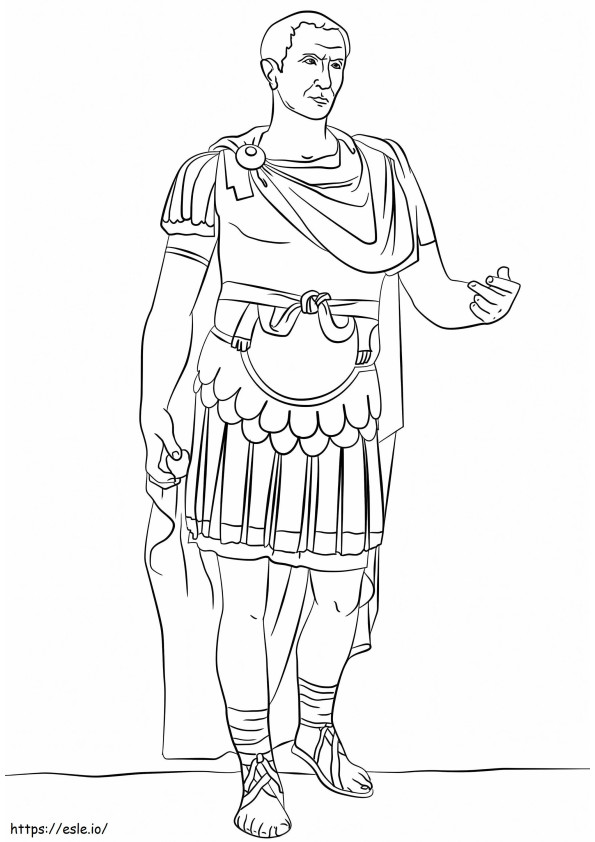 Júlio César para colorir