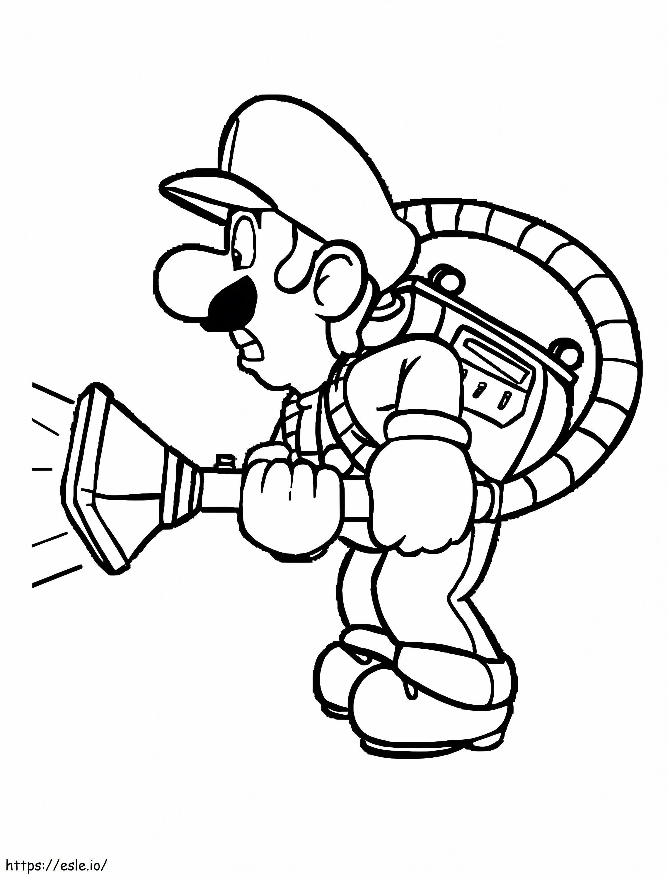 Luigi De Mario kleurplaat kleurplaat