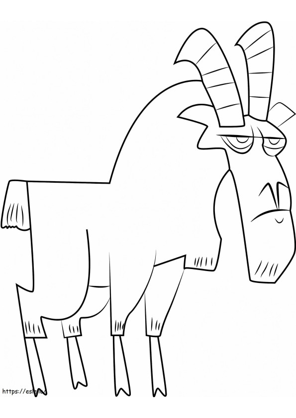 1531879034 Cartoon Goat A4 coloring page