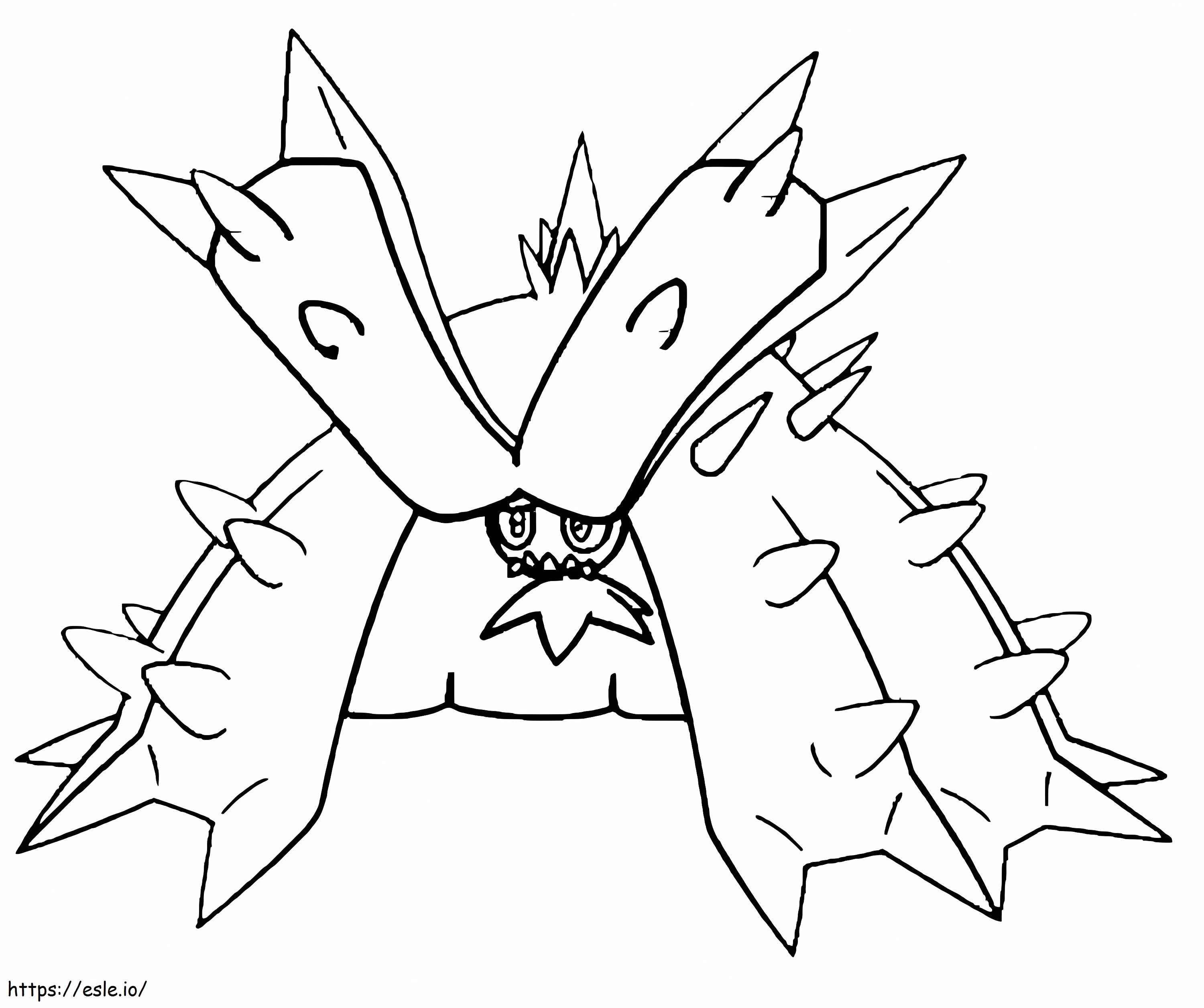 Pokemon Toxapex coloring page