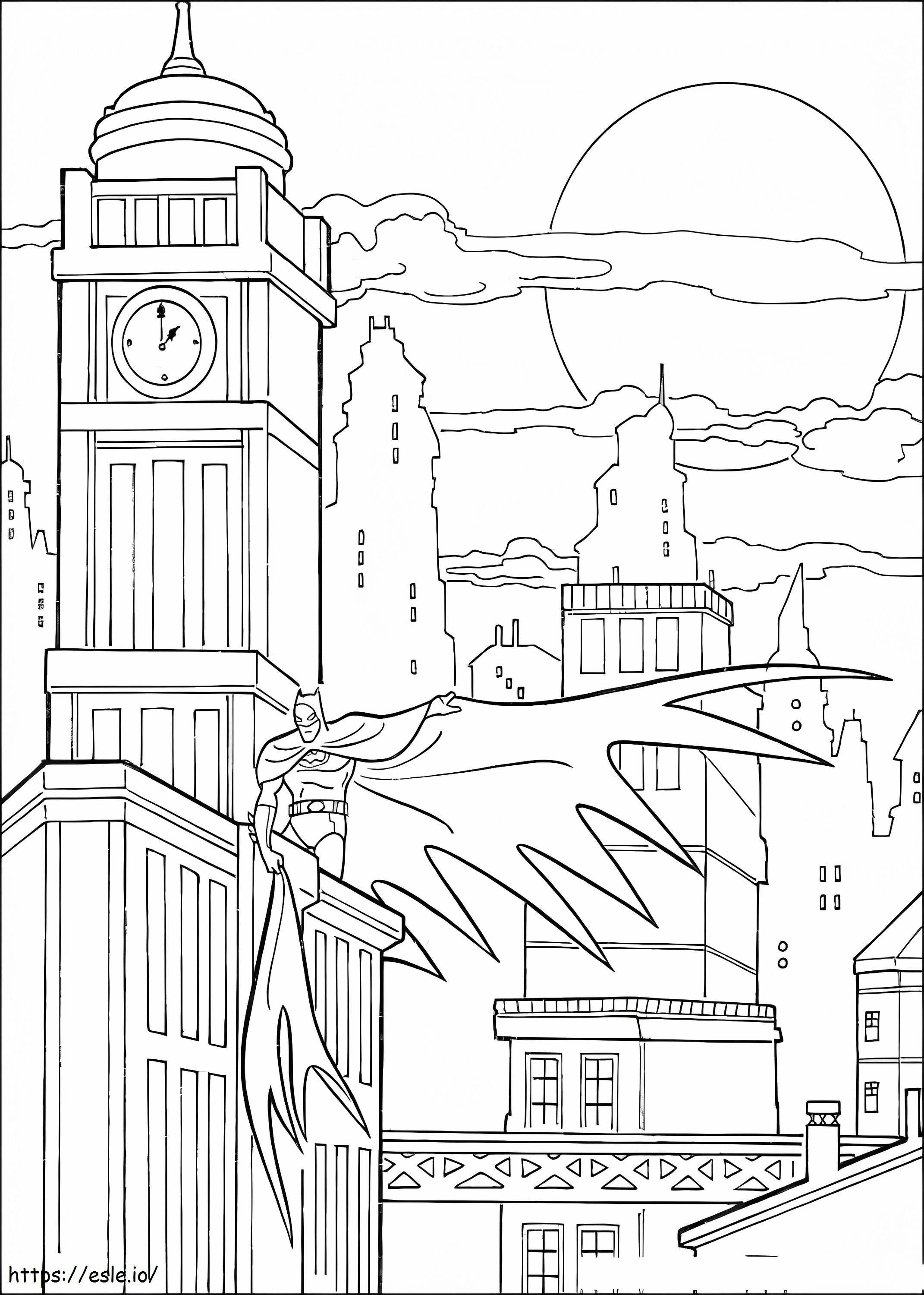 Batman In Night coloring page