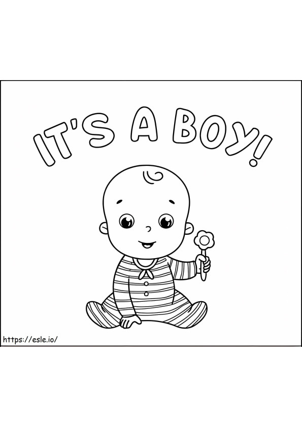 It'S A Boy coloring page