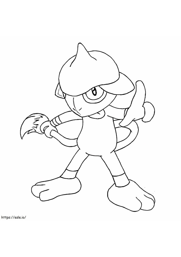 Cool Smeargle coloring page