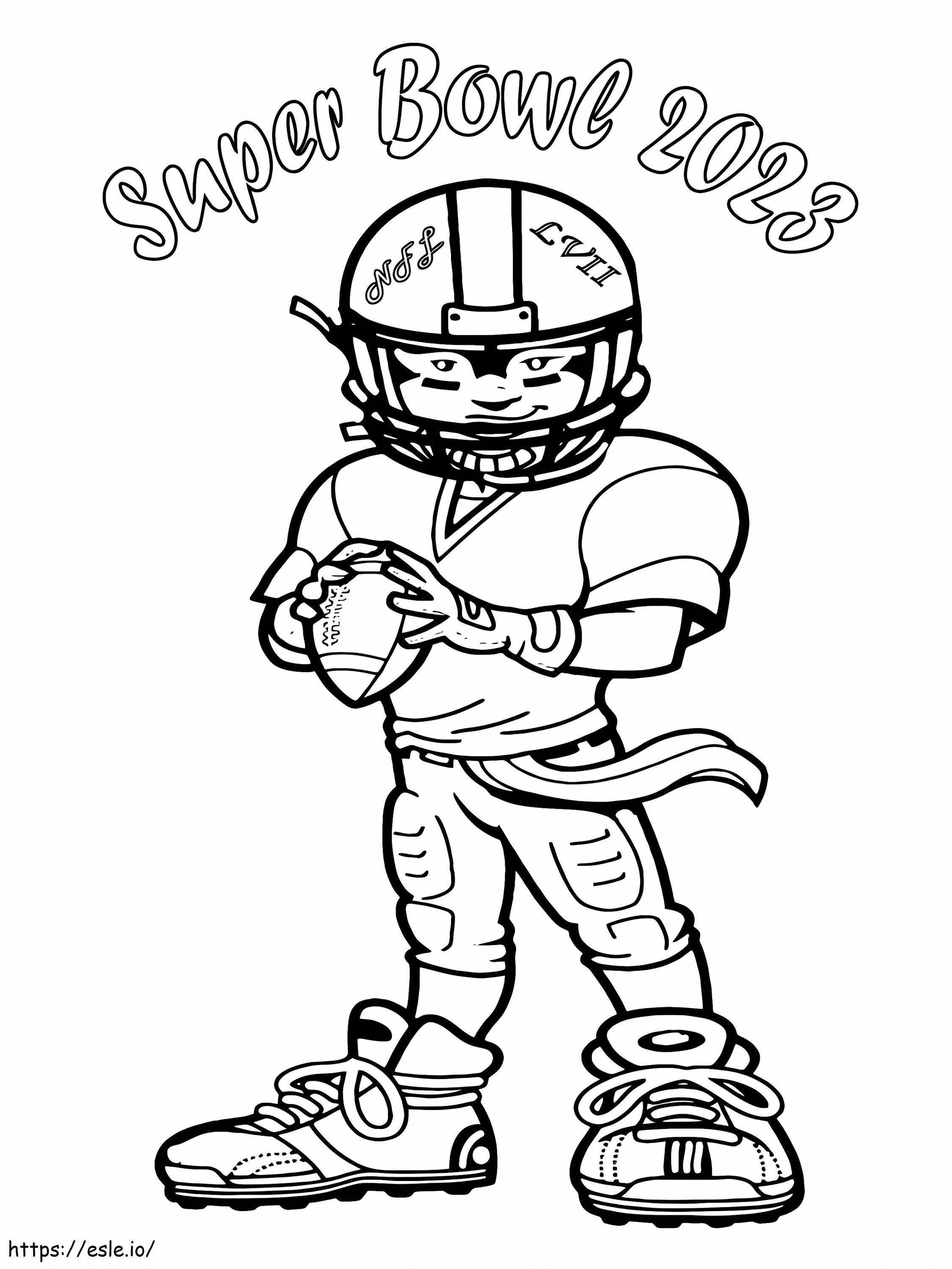 Player Of Super Bowl 2023 coloring page