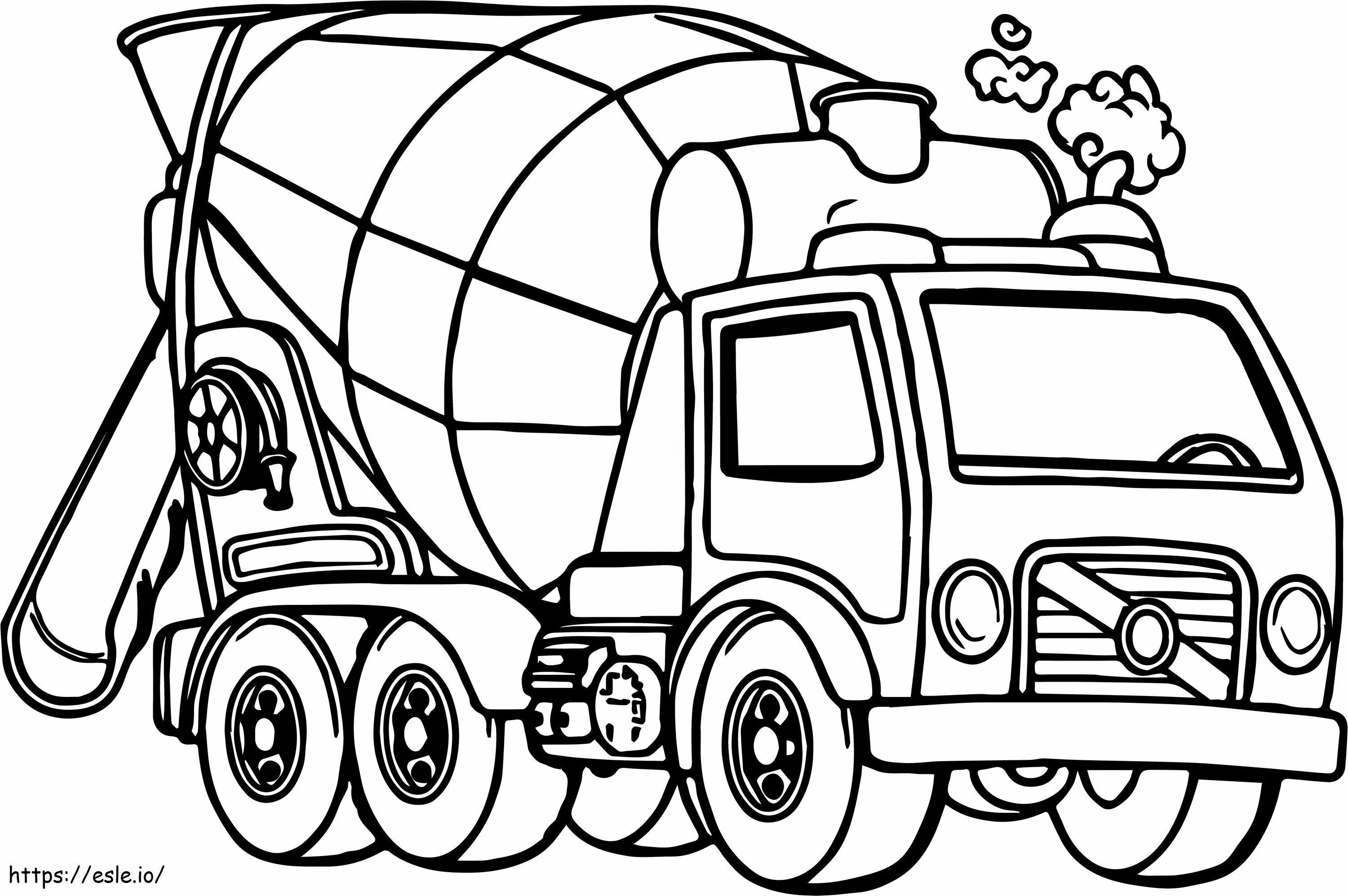 Coloriage 1543543841 camion de mélangeur de ciment 3 R camion concret adulte 18 I bon camion de ciment à imprimer dessin