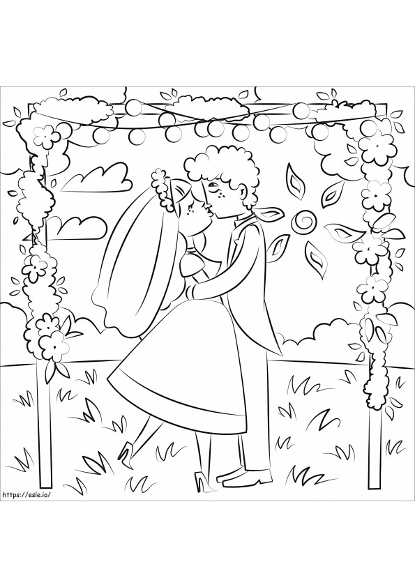 Rustic Wedding 3 coloring page