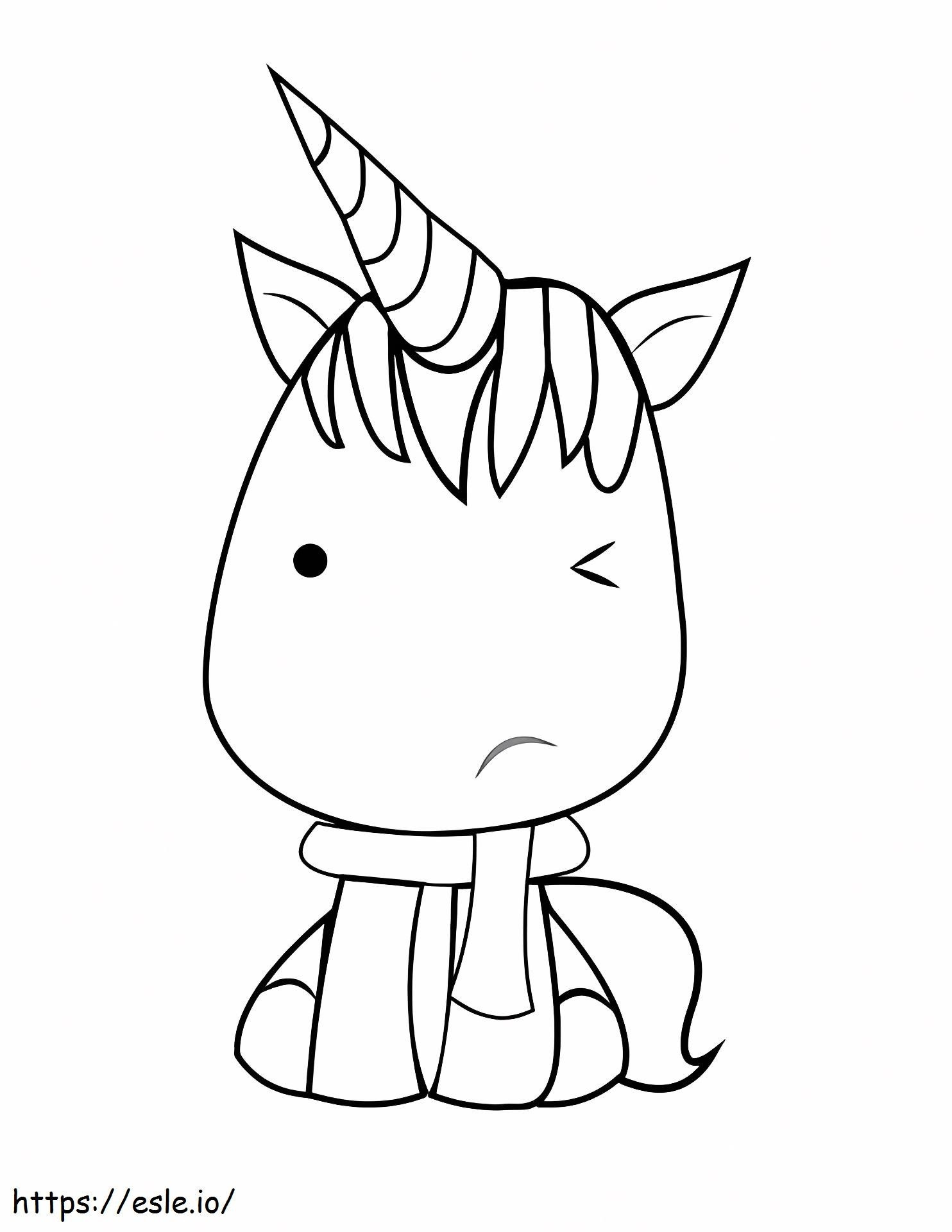 1528876499Kawaii Unicorn de colorat
