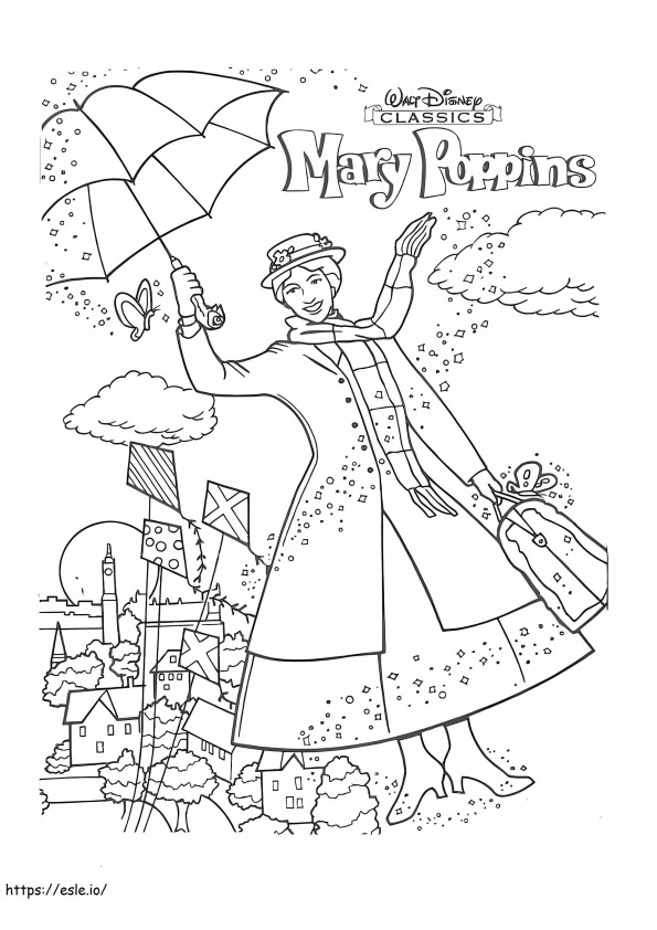 Disney Mary Poppins da colorare