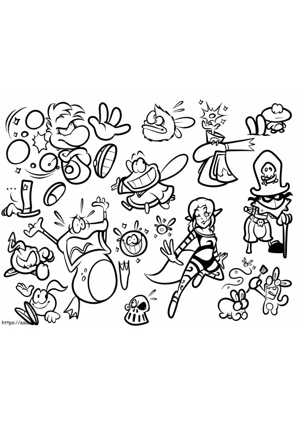 Rayman For Kids coloring page