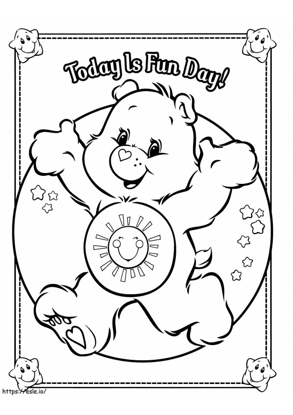 Funshine Bear 1 coloring page