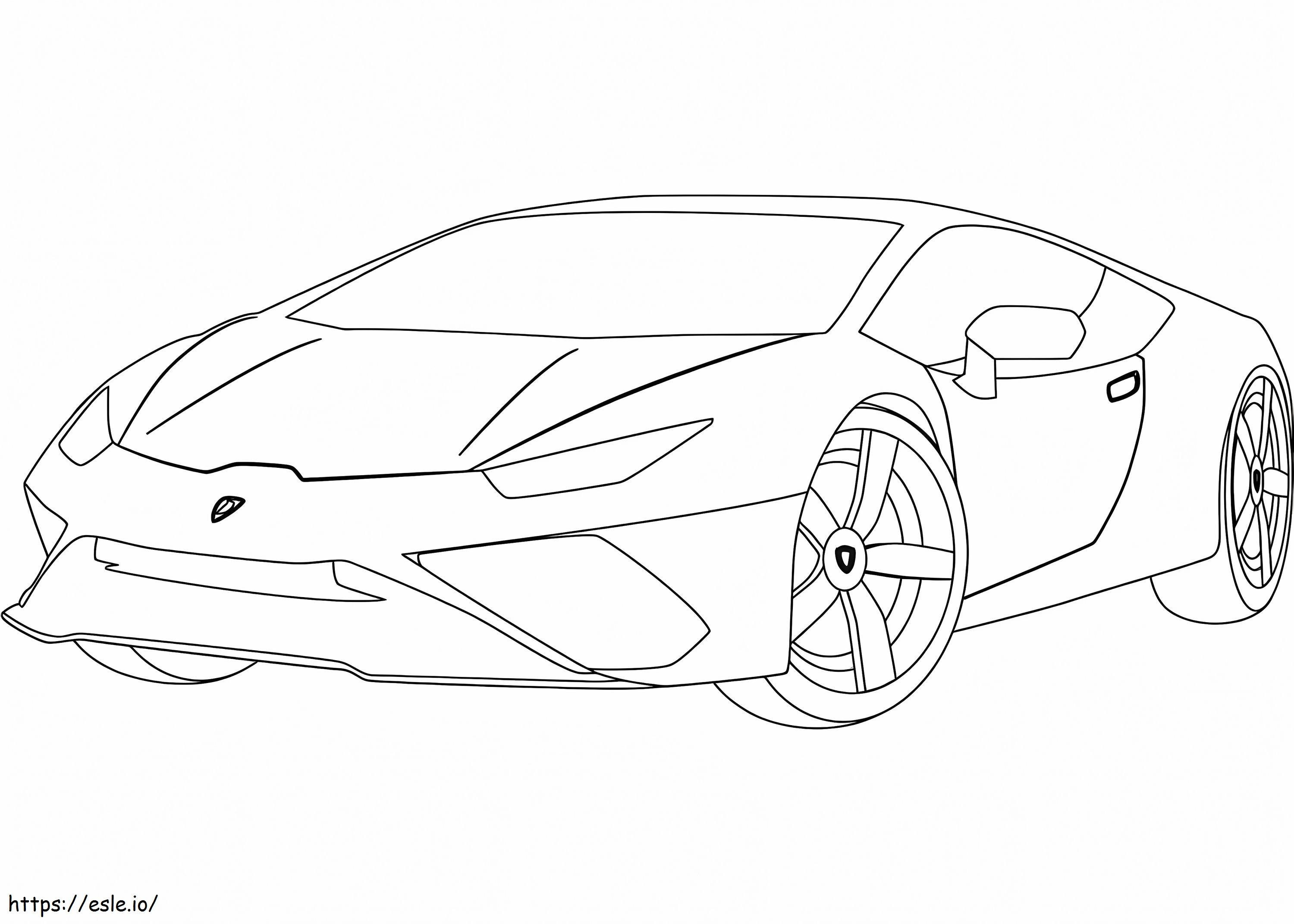 Lamborghini Huracan coloring page