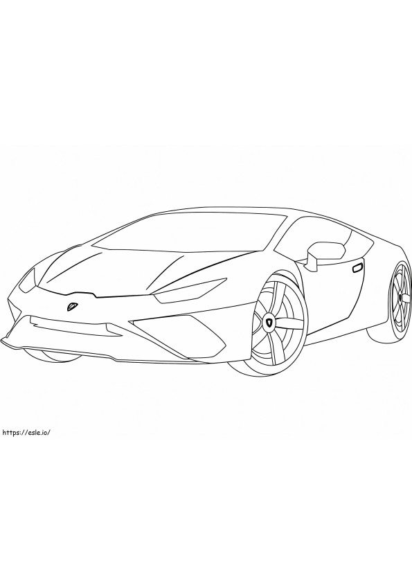 Coloriage Lamborghini Huracan à imprimer dessin