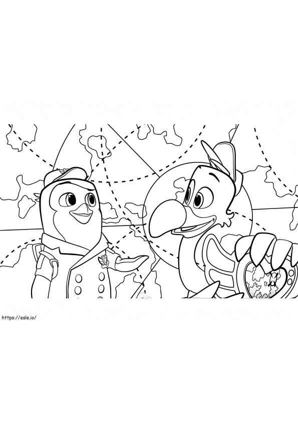 T.O.T.S Pip And Freddy coloring page