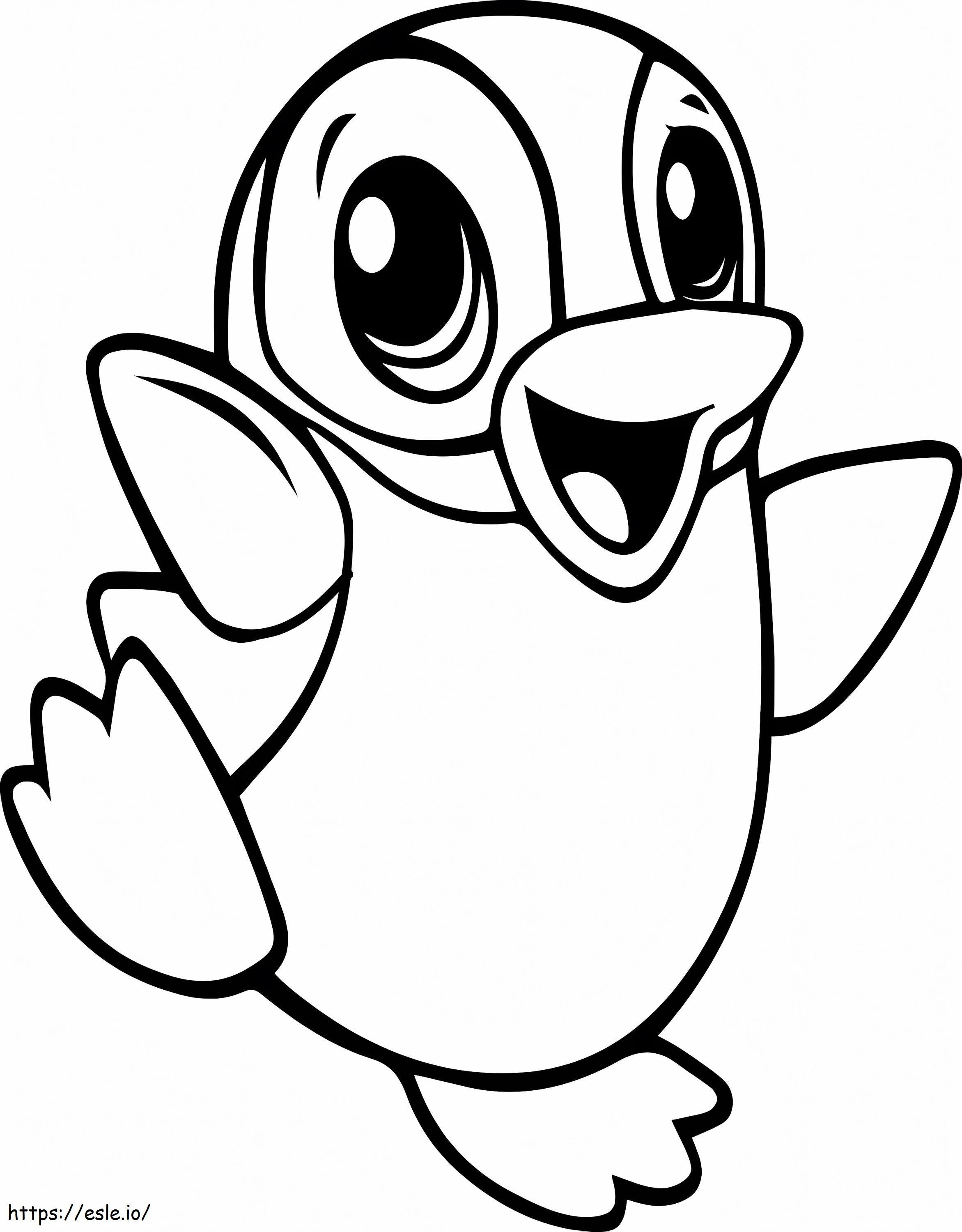 Fun Penguin coloring page