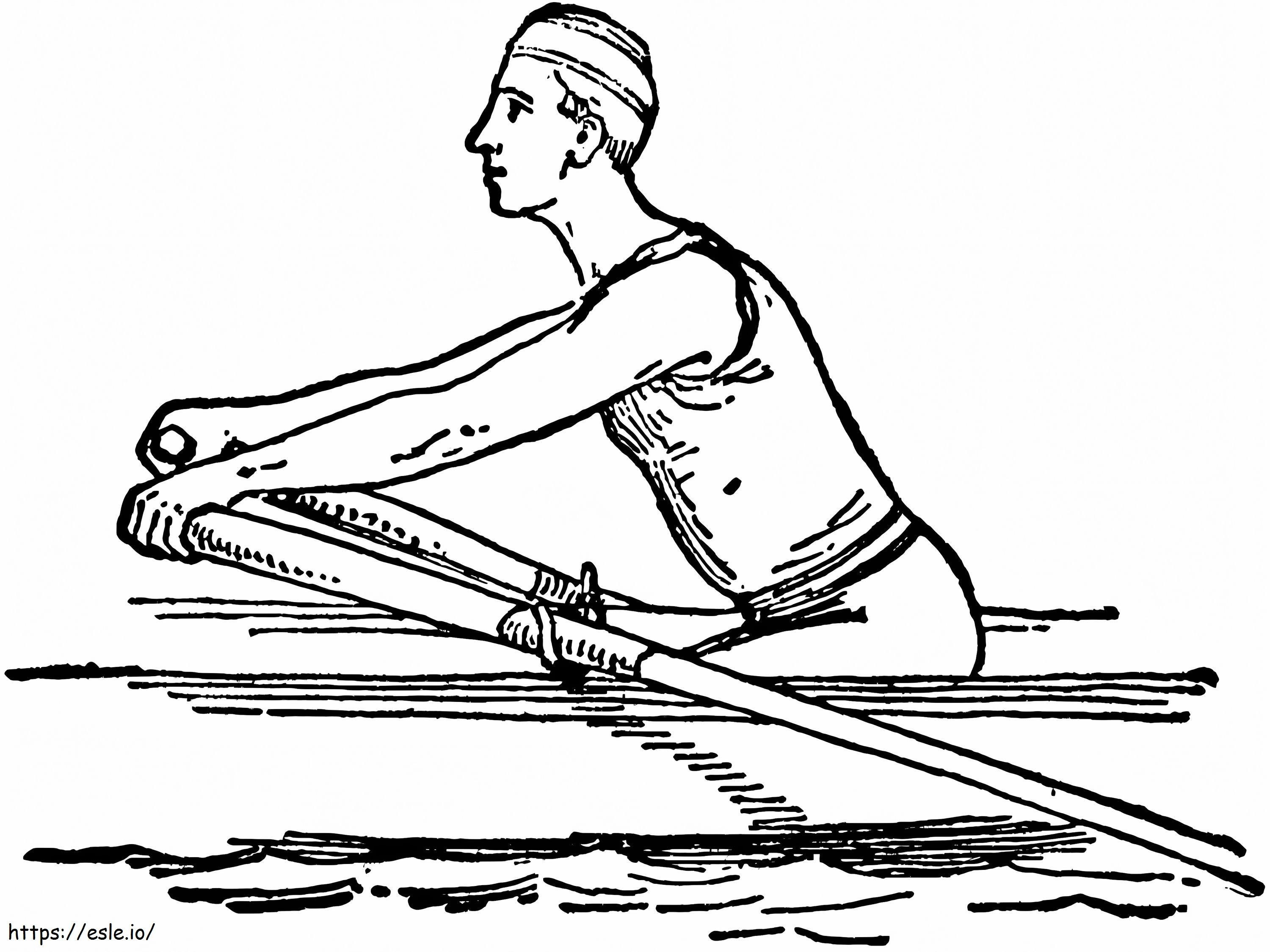 Rowing Sport coloring page