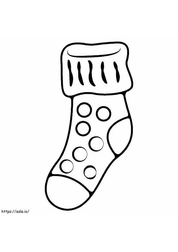 Crazy Sock coloring page