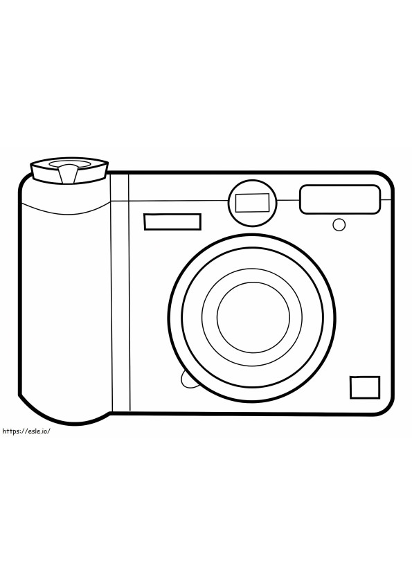 Eenvoudige camera kleurplaat