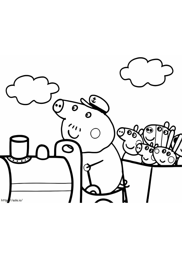 Peppa Pig 1 coloring page