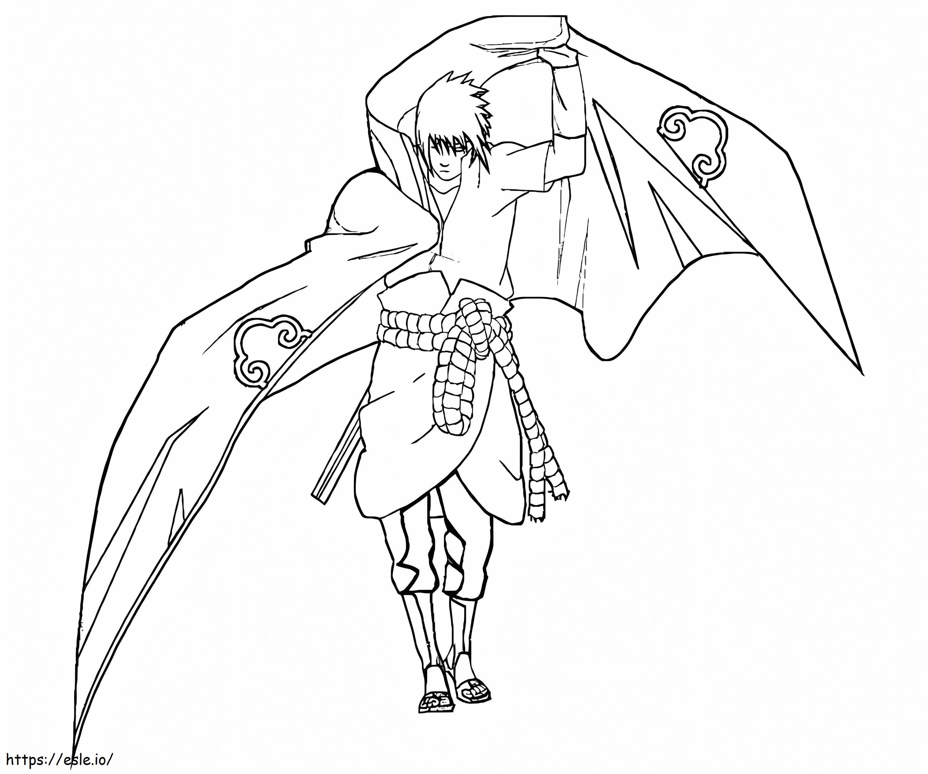 Bueno Uchiha Sasuke coloring page