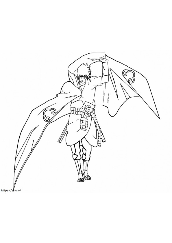 Bueno Uchiha Sasuke coloring page