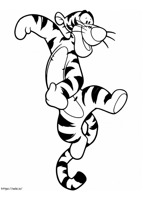Have Fun With Tigger coloring page