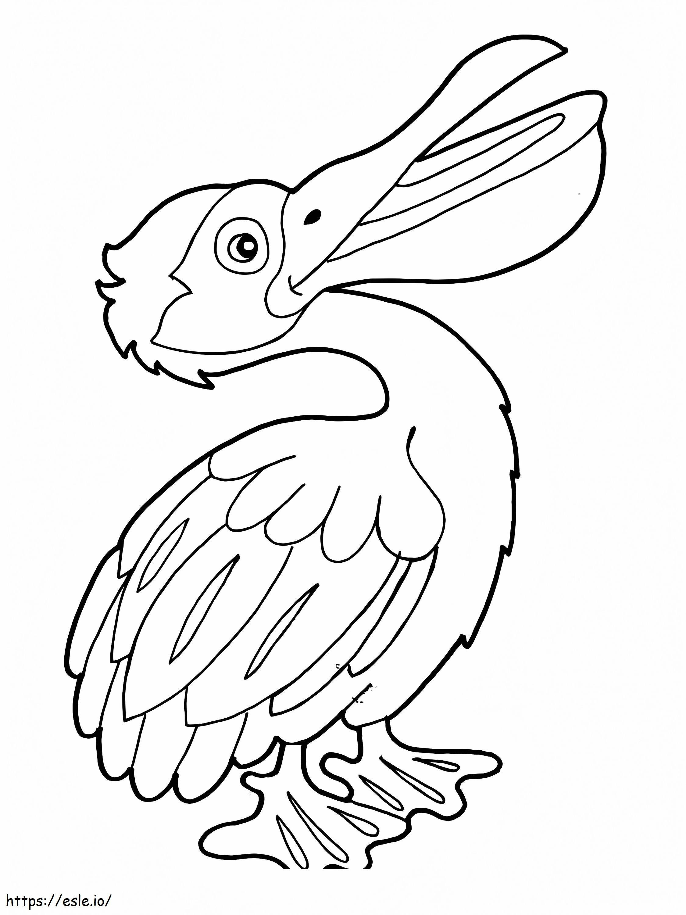 Yazdırılabilir Pelikan boyama
