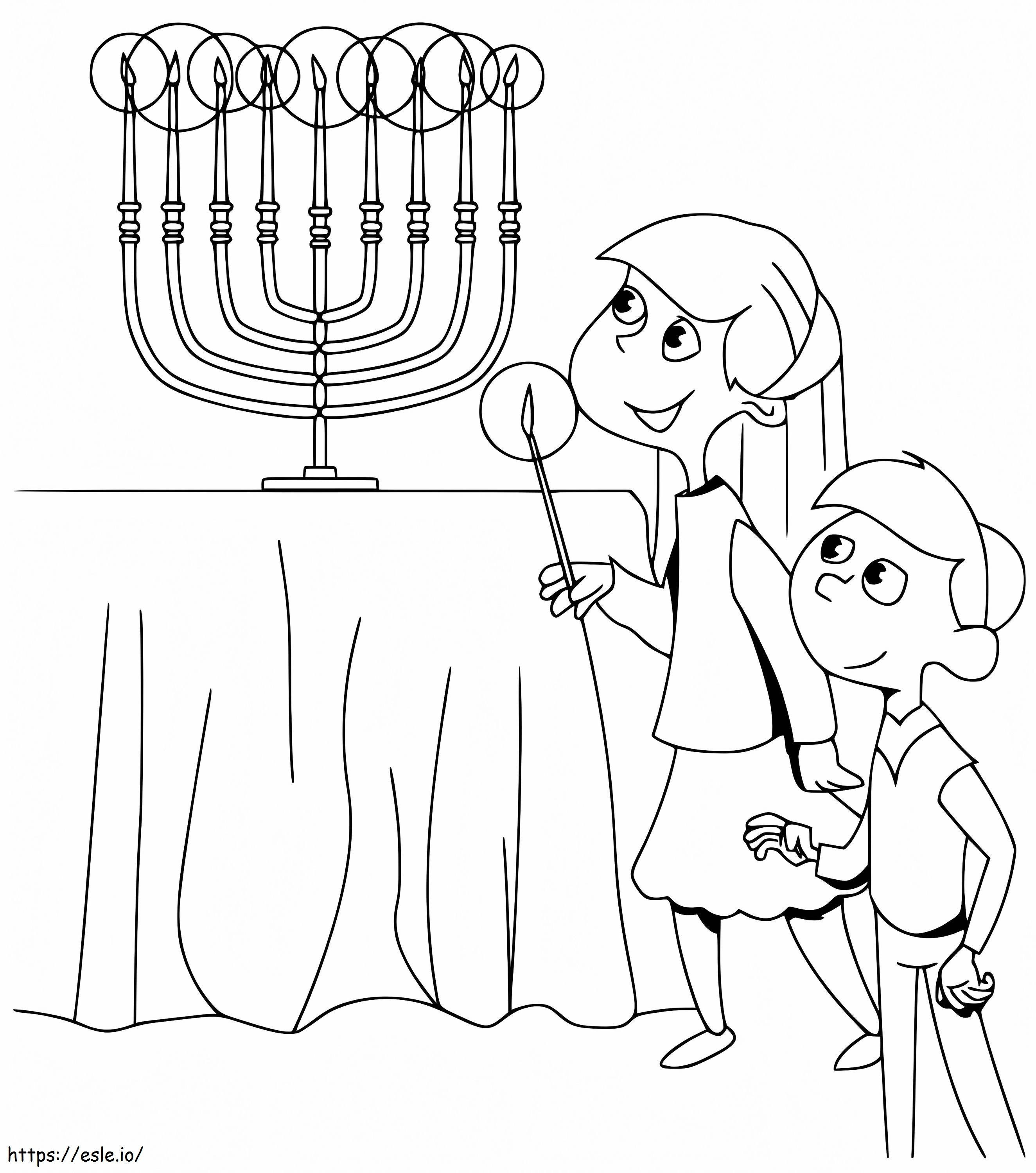 Hanukkah To Print coloring page